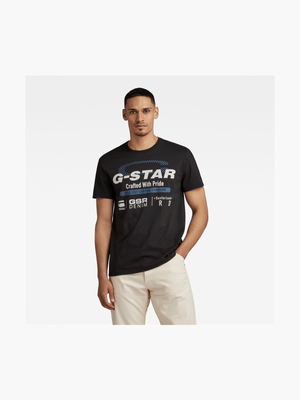 G-Star Men's Old School Originals Black T-Shirt