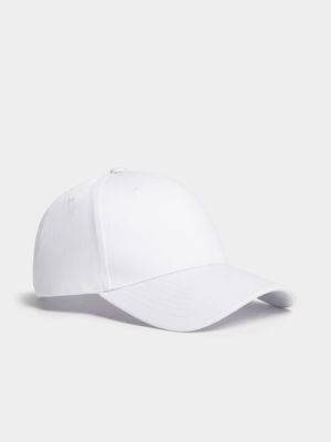 Men's Markham Cotton Twill Basic Peak White Cap