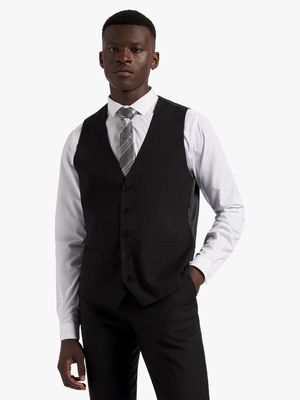 Men's Markham Skinny Core Black Waistcoat