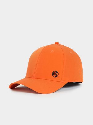 RJ Orange Chinlon Curve Peak