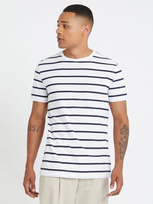 MKM Horizomntal Navy/White Striped T-Shirt