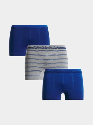 Men's Relay Jeans Sportpanel Grey/Cobalt Blue Boxers