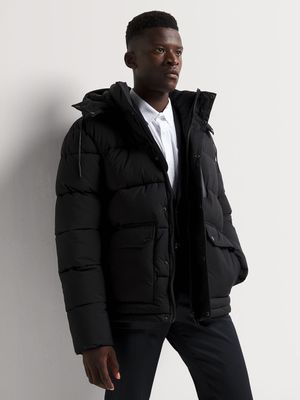 Men's Markham Nylon Black Puffer Jacket