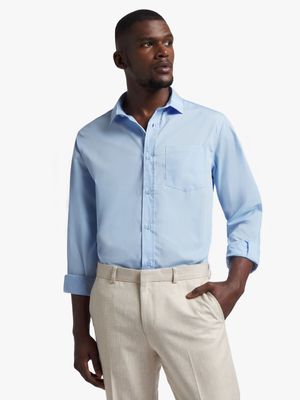 Men's Markham Smart Slim Fit Blue Shirt