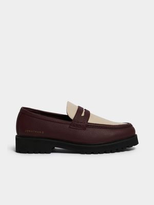 Men's Jonathan D Penny Moc Burgundy Loafer