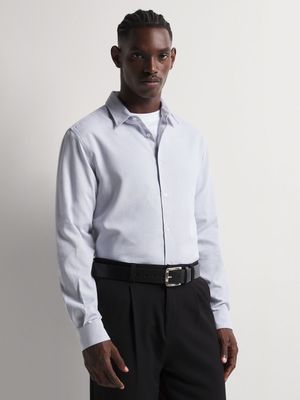 Men's Markham Smart Textured Grey Shirt