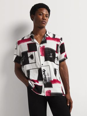 Men's Markham Graphic Rose Multicolour Shirt