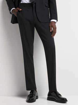 Men's Markham Slim Speckle Charcoal Suit Trouser