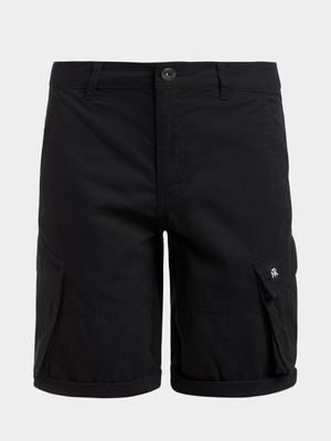 Jet Older Boys Black Cargo Shorts