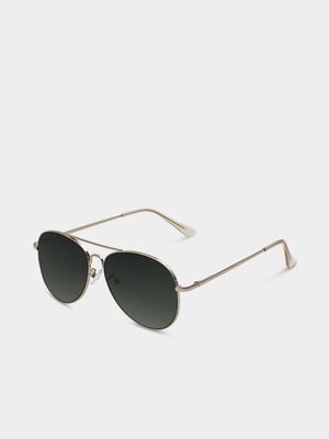 Men's Markham Core Aviator Silver Sunglasses