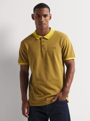 Men's Levi's Ama HM Contrast Mustard Polo