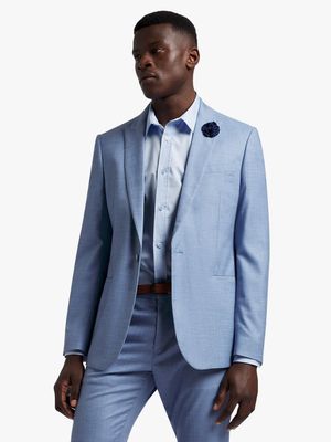 Men's Markham Slim Check Blue Suit Jacket