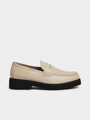 Men's Jonathan D Penny Moc Cream Loafer