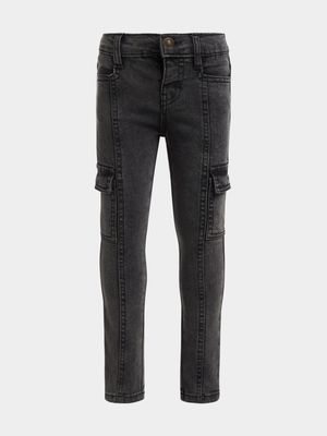 Jet Younger Girls Black Denim Jeans