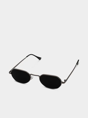 Markham Chrome Rectangle Sunglasses