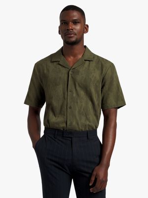 Men's Markham Textured Jacquard Fatigue Shirt