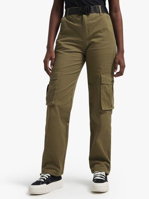 Jet Women's Fatigue Belted Utility Cargo Pants