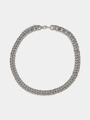 Men's Markham Oversize Cuban Silver Necklace