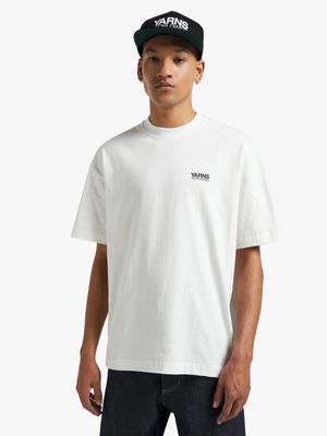 Yarns Men's Graphic White T-shirt