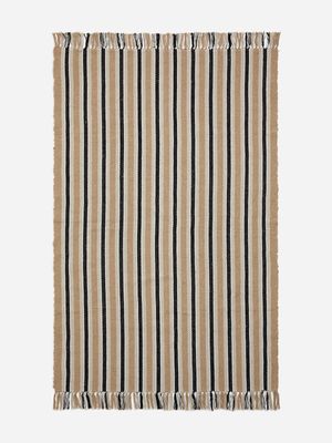 Jet Home Recycled Stripe Rug 120x180