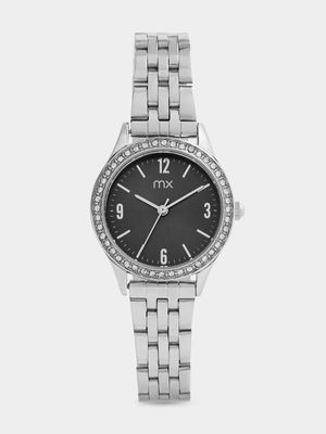 MX Silver Plated Grey Dial Bracelet Watch