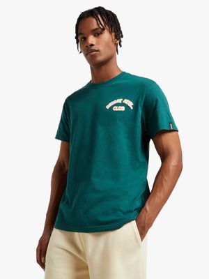 Redbat Athletics Men's Green Graphic T-Shirt