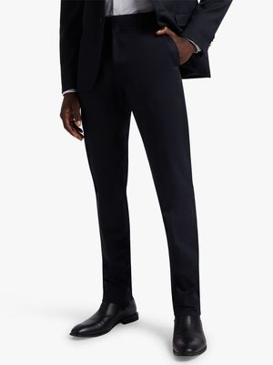 Men's Markham Slim Wool Blend Navy Suit Trouser