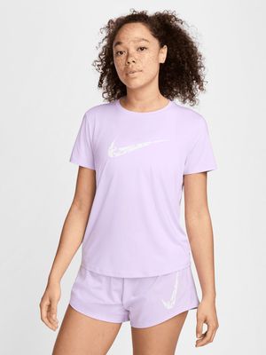Womens Nike One Swoosh Dri-Fit Lilac Tee