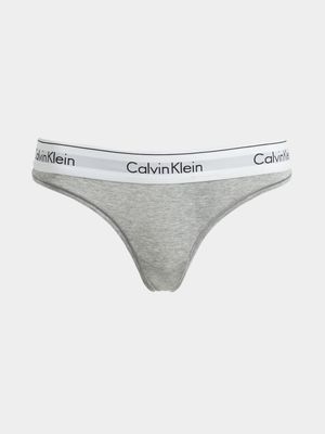 Calvin Klein Women's Grey Thong
