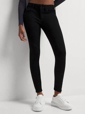 G-Star Women's ARC 3D Mid Skinny Black Jeans