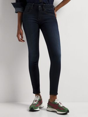 G-Star Women's Lynn Skinny Medium Blue Jeans
