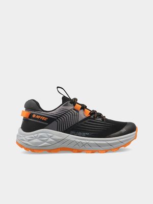 Junior Pre-School Hi-Tec Fuse Trail Black/Orange Low Trail Running Shoes