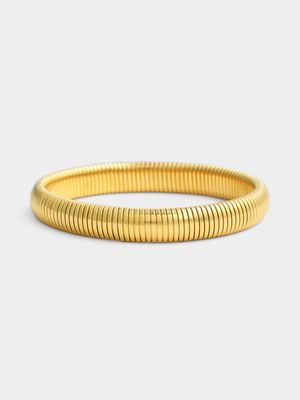 18ct Ladies Gold Plated Waterproof Strechy Bracelet