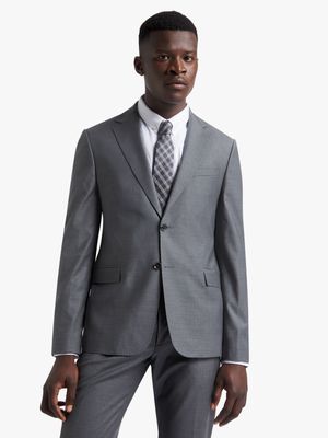 Fabiani Men's Collezione Grey Wool Suit Jacket