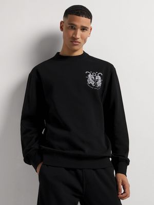 Men's Markham Tiger Graphic Black Sweatshirt
