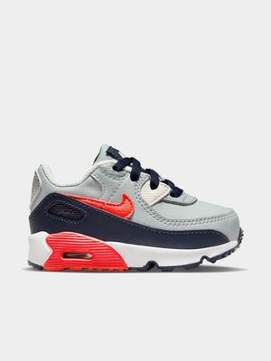 Nike Toddler Air MAX  90 Grey/Red Sneaker