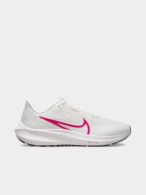 Womes Nike Air Zoom Pegasus 40 Summit White/Pink Running Shoes