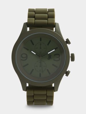 Men's Relay Jeans Tonal Fatigue Silicone Watch