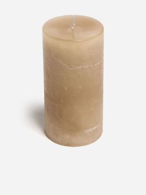 Jet Home Taupe Medium Pillar Scented Candle