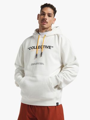 Mens TS Collective Graphic Winter White Hoodie