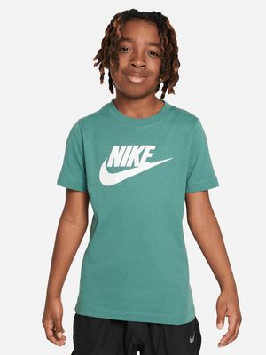 Nike Youth Unisex Futura Icon Sportswear Green T-shirt