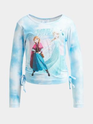 Jet Younger Girls Blue Frozen T-Shirt