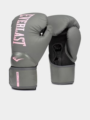 Everlast 8 Oz Pro Style Elite V2 Grey/Pink Boxing Gloves