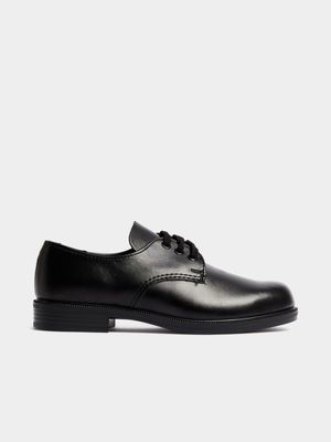 Jet Younger Boys Black Leather Buccanneer School Shoes