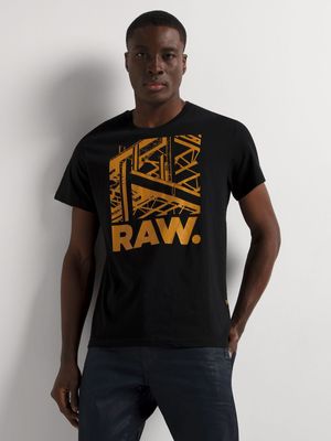 G-Star Men's Raw Construction Dark Black T-Shirt