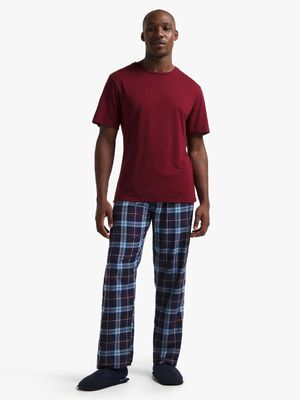 Jet Men's Multicolour Knit & Woven Pyjama Set
