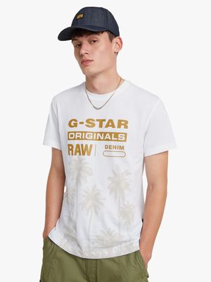 G-Star Men's Palm Originals White T-Shirt