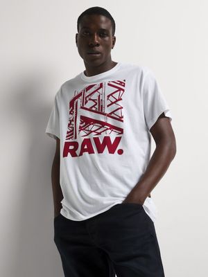 G-Star Men's Raw Construction White T-Shirt