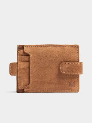 Men's Markham Distressed Leather with Tabs Tan Wallet