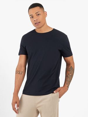Men's Markham Crew Neck Basic Black T-Shirt